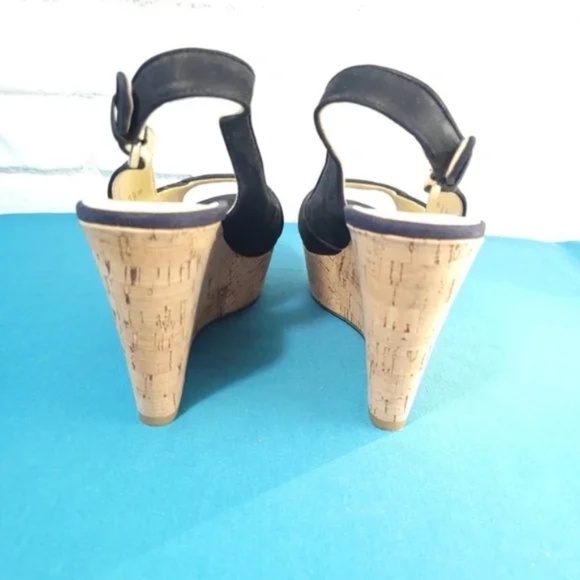 Black Wedge Caballo Espadrille Sandals - Picture 2 of 7